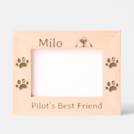 Der beste Freund des Piloten, Niedlich, lustig, Hu Geätzte Rahmen