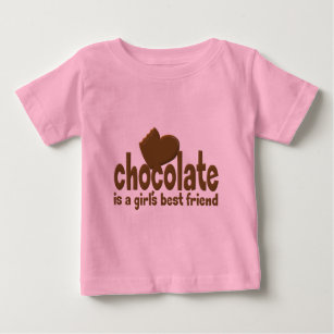 Der beste Freund des Schokoladen-Mädchens Baby T-shirt
