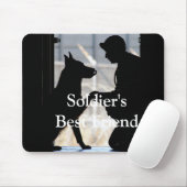 Der beste Freund des Soldaten Mousepad (Mit Mouse)