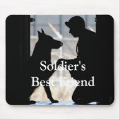 Der beste Freund des Soldaten Mousepad (Vorne)