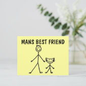Der beste Freund, die CAT, die Postkarten (Stehend Vorderseite)