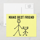 Der beste Freund, die CAT, die Postkarten (Vorne/Hinten)