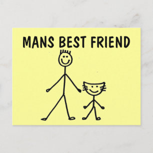 Der beste Freund, die CAT, die Postkarten