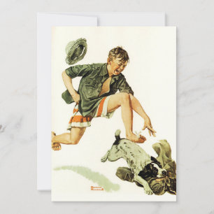 Der beste Freund eines Jungen 1919 Norman Rockwell Feiertagskarte