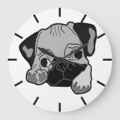 Der beste Freund Große Wanduhr (Vorderseite)