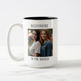 Der beste Freund im Foto der Welt Zweifarbige Tasse
