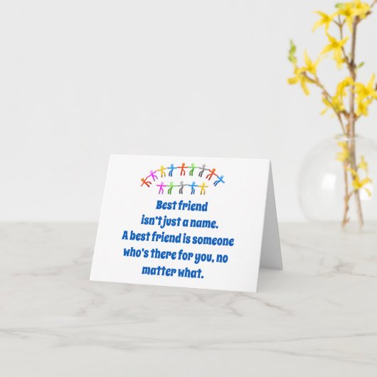 Der beste Freund ist nicht nur ein Name - Freundsc Karte (Gelbe Blume)