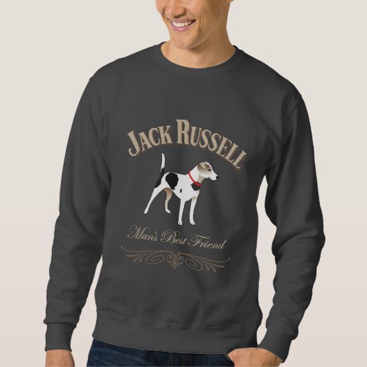 Der beste Freund Jack-Russell-Mannes Sweatshirt (Vorderseite)