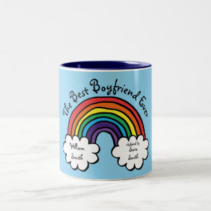 Der beste Freund je Rainbow Zweifarbige Tasse
