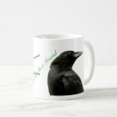 Der beste Freund-Krähen-Tasse der Frau Kaffeetasse (VorderseiteRechts)