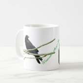 Der beste Freund-Krähen-Tasse der Frau Kaffeetasse (Vorderseite Links)