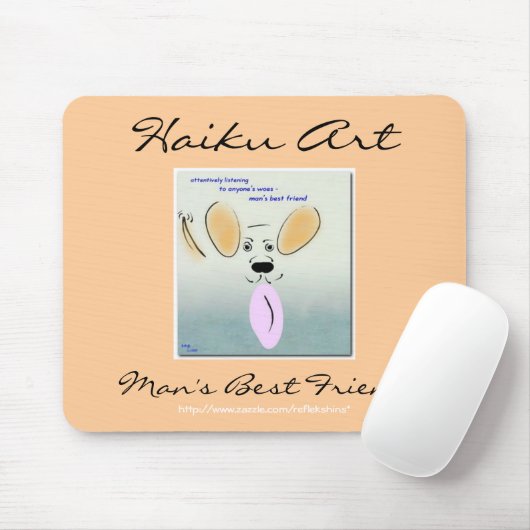 Der beste Freund Mousepad des Haiku-Kunst-Mannes (Mit Mouse)