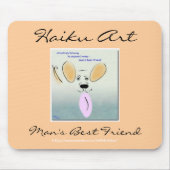 Der beste Freund Mousepad des Haiku-Kunst-Mannes (Vorne)