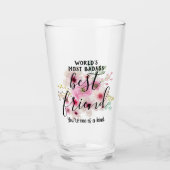 Der beste Freund spendet die meisten Badas einer A Glas (Vorderseite)