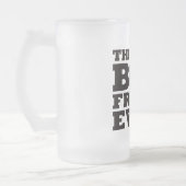 Der beste Freund überhaupt Mattglas Bierglas (Links)