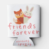 Der beste Freund von Fox und Rabbit Dosenkühler (Rückseite)