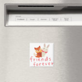 Der beste Freund von Fox und Rabbit Magnet (In Situ (Geschirrspüler))