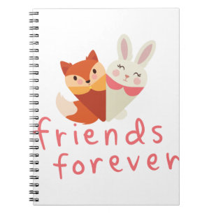 Der beste Freund von Fox und Rabbit Notizblock