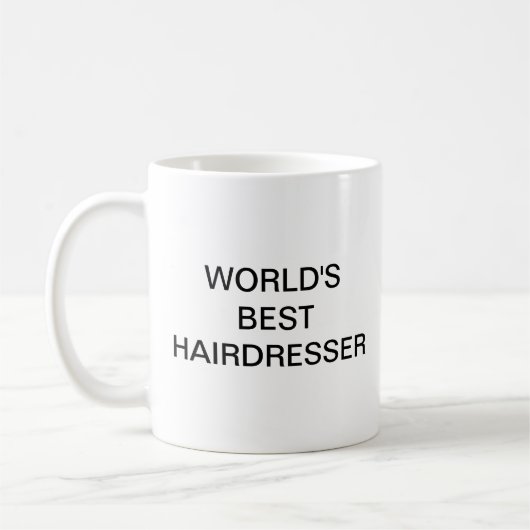Der beste Friseur der Welt Kaffeetasse (Links)