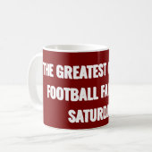 Der Beste Fußballfan der Uni am Samstag Kaffeetasse (Vorderseite Links)