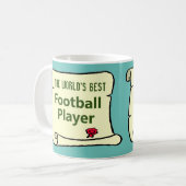 Der beste Fußballspieler der Welt. Kaffeetasse (Vorderseite Links)