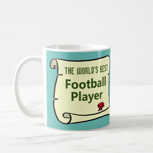 Der beste Fußballspieler der Welt. Kaffeetasse (Links)