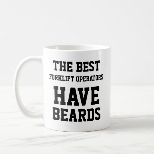 Der beste Gabelstapler-Betreiber hat Bärenkarten Kaffeetasse (Links)