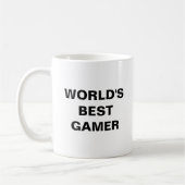 Der beste Gamer der Welt Kaffeetasse (Links)