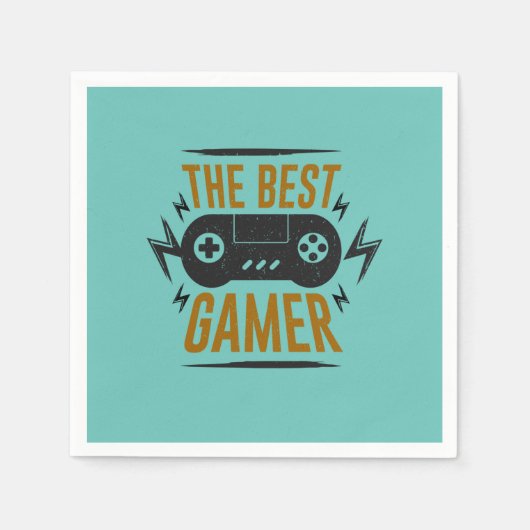 Der beste Gamer Serviette (Vorderseite)