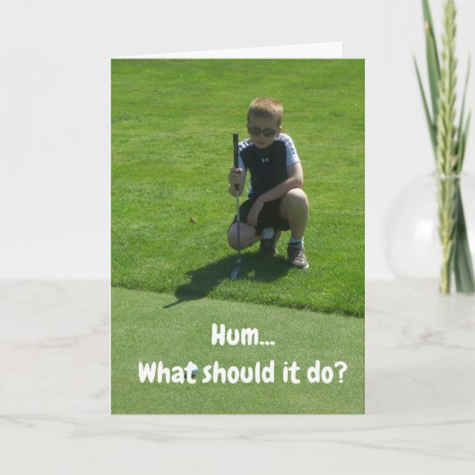 DER "BESTE GEBURTSTAG" FÜR MEIN LIEBLINGSGOLFER KARTE (Vorderseite)