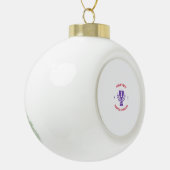 Der beste genetische Berater der Welt Keramik Kugel-Ornament (Links)