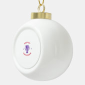 Der beste genetische Berater der Welt Keramik Kugel-Ornament (Rechts)