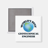 Der beste Geotechniker der Welt Magnet (Vorderseite/Rückseite)