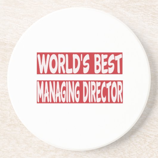 Der beste Geschäftsführer der Welt Untersetzer (Vorne)