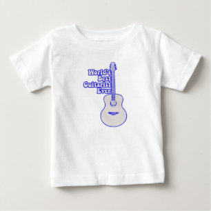 Der beste Gitarrist der Welt. Vintag blau Baby T-shirt