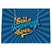 Der beste glückliche Tag des Vaters Große Geschenktüte (Vorderseite)