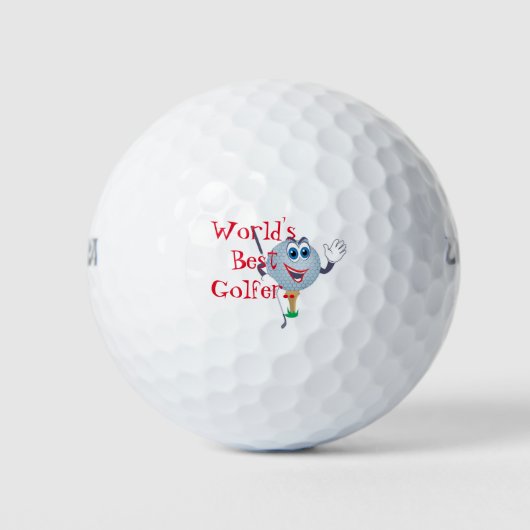 Der beste Golfer der Welt Golfball (Vorderseite)