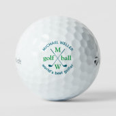 "Der beste Golfer der Welt" Golfball (Vorderseite)