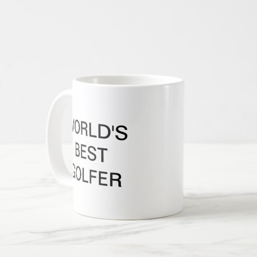 Der beste Golfer der Welt Kaffeetasse (Vorderseite Links)
