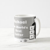 Der beste Golfer des Wortes Kaffeetasse (VorderseiteRechts)