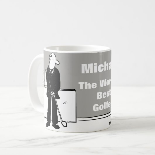 Der beste Golfer des Wortes Kaffeetasse (Vorderseite Links)