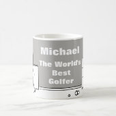 Der beste Golfer des Wortes Kaffeetasse (Mittel)