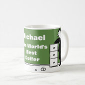 Der beste Golfer des Wortes Kaffeetasse (VorderseiteRechts)