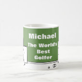 Der beste Golfer des Wortes Kaffeetasse (Mittel)