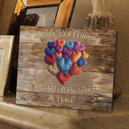 Der beste Gramma-Name der Welt - Personalisiertes  Fotoplatte