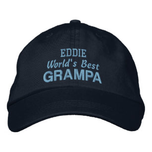 Der beste GRAMPA-Individuelle Name der Welt, NAVY Bestickte Kappe