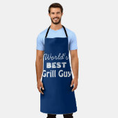 Der beste Grill-Typ der Welt, das Blue Men's Long Schürze (Getragen)
