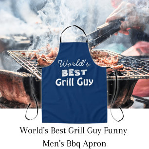 Der beste Grill-Typ der Welt, das Blue Men's Long Schürze