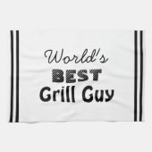 Der beste Grill-Typ der Welt Geschirrtuch (Horizontal)