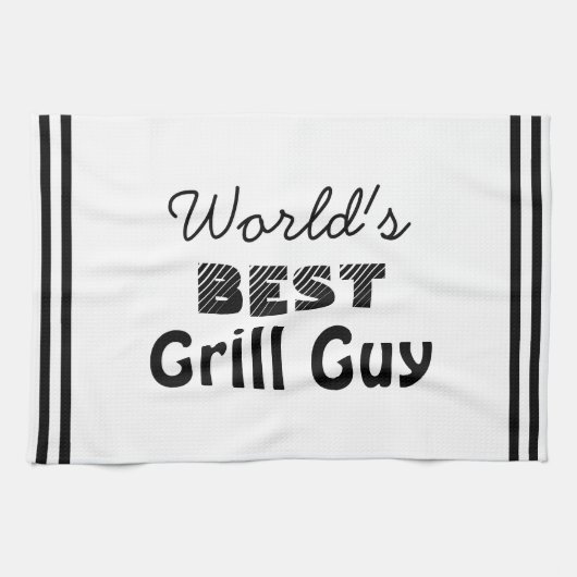 Der beste Grill-Typ der Welt Geschirrtuch (Horizontal)